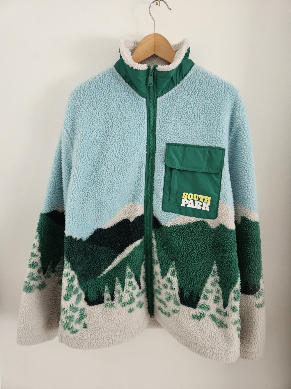 South Park X H&M Fleece Jacket Medium Oversized Full Zip Limited Edition
